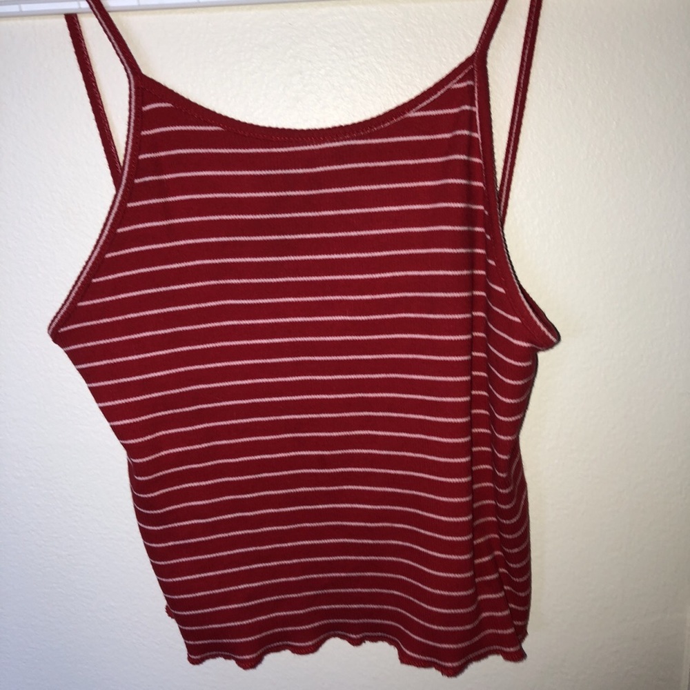 Red stripped shirt